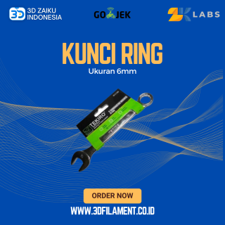 Kunci Ring Pas 6 mm Tekiro untuk Nozzle MK8 Creality